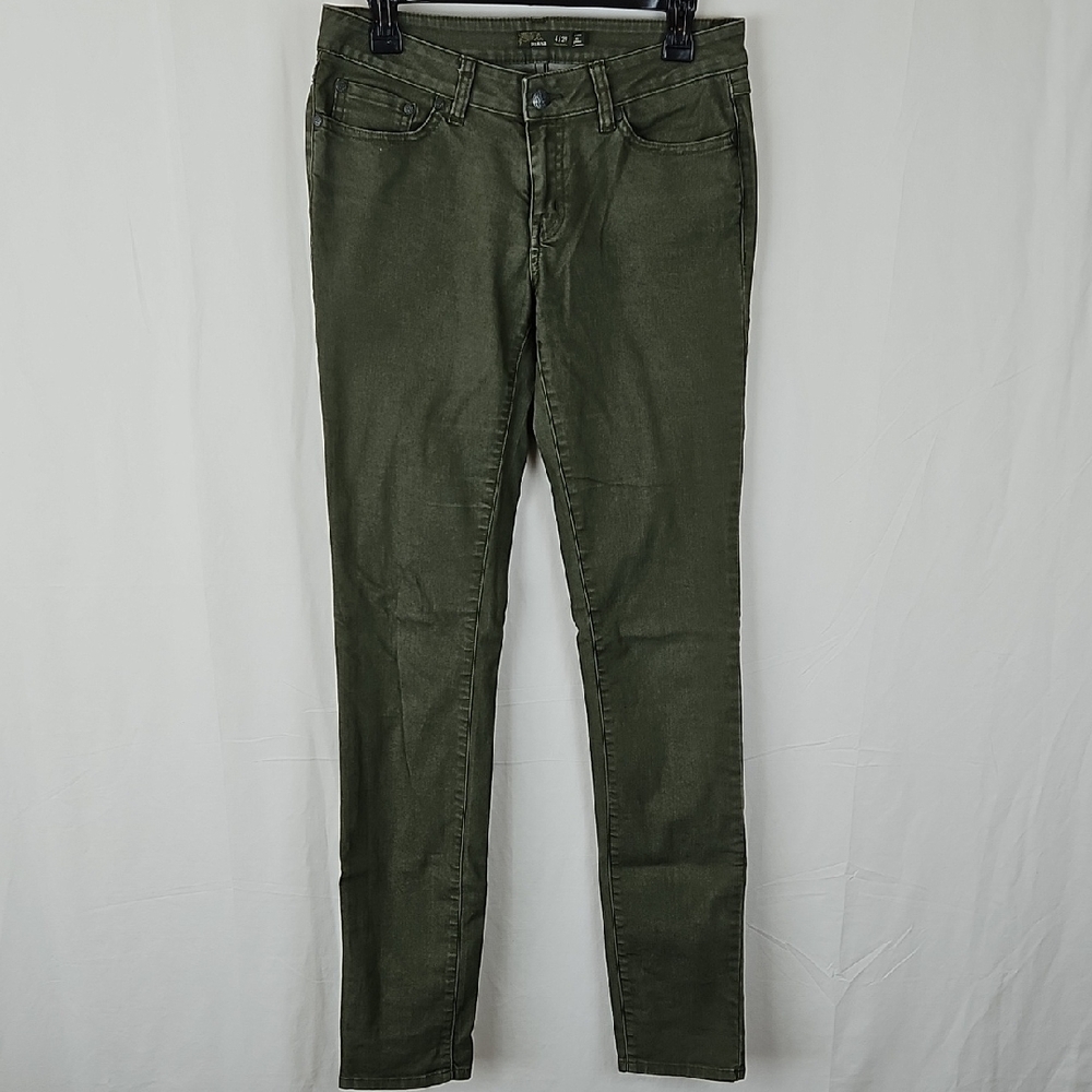 Prana Olive Green Tall Inseam Skinny Jeans